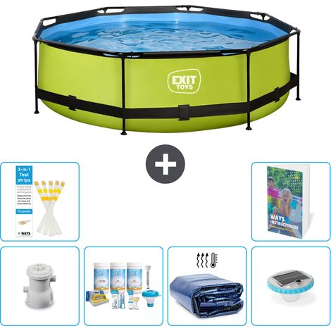 Exit Pool Rund - 300x76 cm - 7-teilig S228