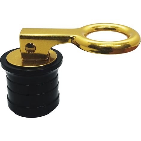 Tappo di scarico marino a vite in ottone con maniglia di compressione, montaggio su yacht (1 pollice) (1/5)