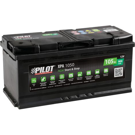 Batteria 12V - Pilot Start-Stop AGM - 105 Ah - 900 A - L6 (1/2)