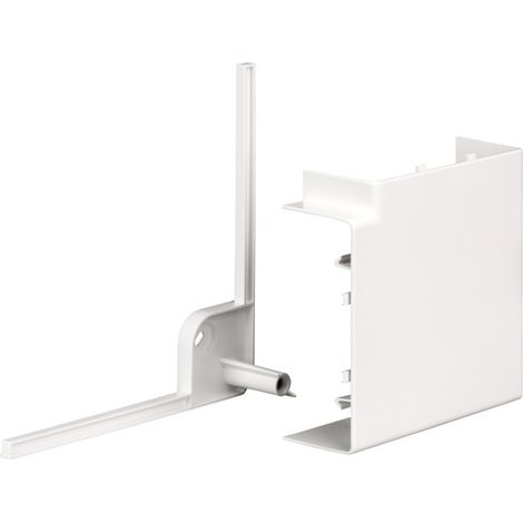 OptiLine 45 goulotte pvc blanc polaire 140 x 55 mm - angle plat 90° (ISM10303P)