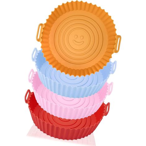 Lot de 4 tapis cuisson en silicone pour friteuse à air chaud (1/5)