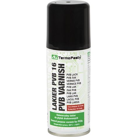 Le vernis PVB 16 de 100 ml protège les circuits imprimés contre la corrosion.