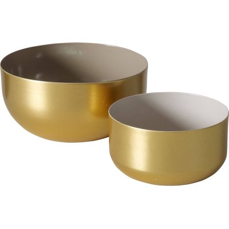 Goldene dekorative Schalen, 2er-Set