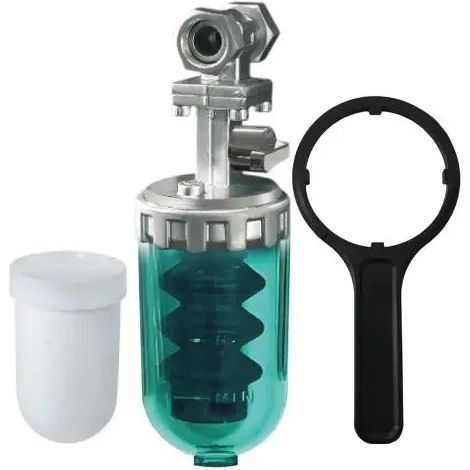 Dosatore proporzionale di polifosfati femmina femmina 1/2" modello ciao cal salvaspazio con valvola stop femmina - femmina 1/2" ACQUAPURA