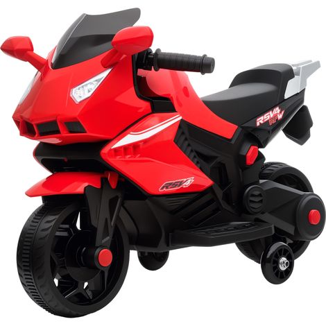 rouge, 2,5 km/h, fonction musique, phare, klaxon, Moto électrique (1/5)