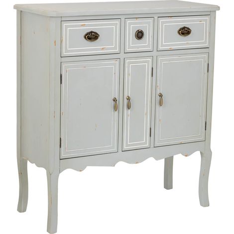 Aparador de madera con 3 cajones y 3 puertas 90x38x98,5h cm (1/5)