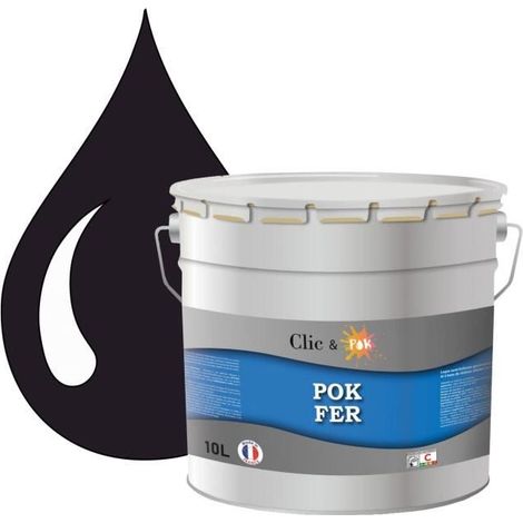 Peinture - POK - Glycérophtalique - 10L - RAL 5011 - Antirouille Métaux Ferreux (1/4)