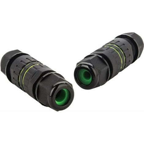 Boîtier De Raccordement Étanche IP68 - Connecteur Câble 2 Broches M16 - Ø3,5 À 7 mm Et 7 À 10 mm - Pour Applications Extérieures - Lot De 2 (1/5)