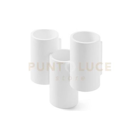 ARTA applique da parete 6 Luci attacco G9 Up/Down bianco in gesso L.260mm