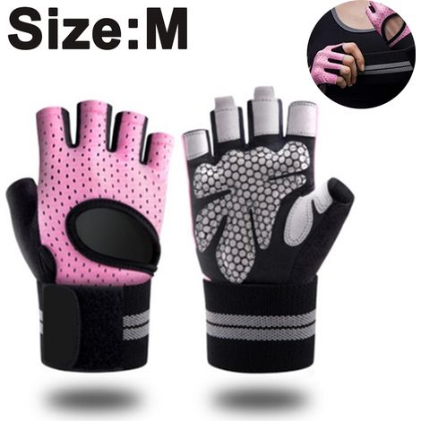 Gants De Musculation - Protection Totale De La Paume - Soutien Du Poignet Intégré - Pour Entraînement En Salle Et À Domicile - Par Paire (1/5)