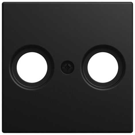 Busch-Jaeger Plaque centrale TV / SAT 2x noir mat - Busch-balance® SI (2531-915), 2CKA001724A4463