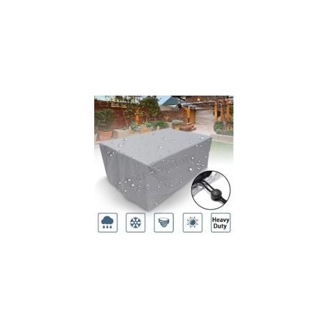 Litzee – Telo di copertura impermeabile per mobili da giardino in tessuto Oxford 210D – Resistente agli strappi – Dimensioni 100x100x85cm – Protezione UV – Chiusura con coulisse – Crezuo