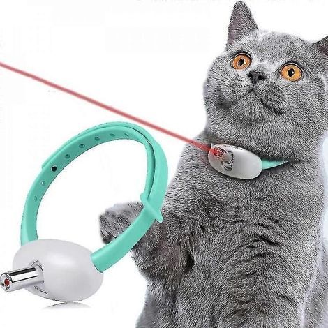 Automatic Cat Light Toy, Smart Laser Cat Collar Electric USB Charging Kitten Funny Toy Interactive (1/5)