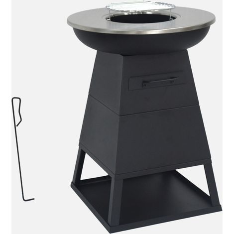 Braciere barbecue con vano portaoggetti, Ø59cm