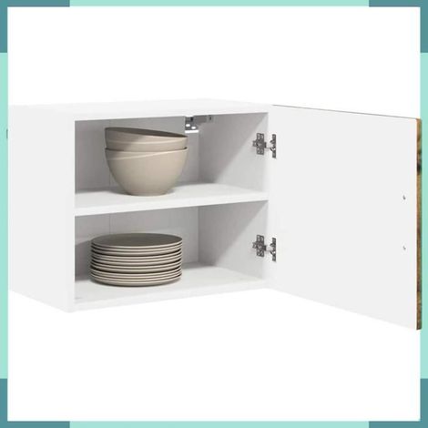 885262 Armoire de cuisine avec porte 2 pcs Bois ancien 50 x 31 x 40 cm (1/5)