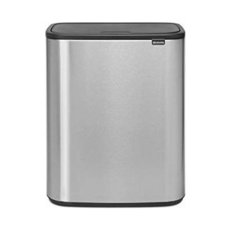 Brabantia 221422 Pattumiera Bo Touch Bin, 2 x 30L, Acciaio opaco (a prova di impronte digitali) (1/5)