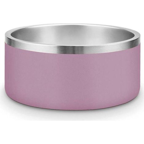 Ciotola in acciaio vintage rosa antico per cani e gatti