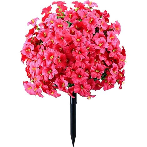 Arrangement Fleurs Soie 55cm Extérieur Mariage Arrangement Fleurs Artificielles Camélia 55cm, Résistant UV/Eau pour Jardin, Terrasse et pour déco Mariage (1/5)