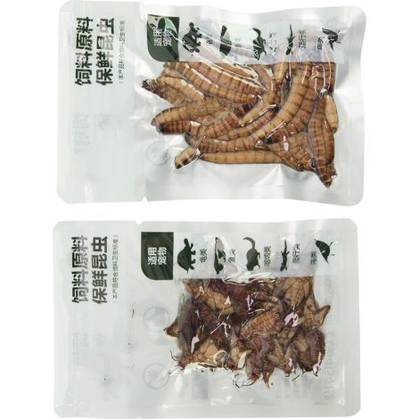 Grillons et vers pour reptiles, nourriture naturelle à base d'orge pour poissons et reptiles. (1/5)