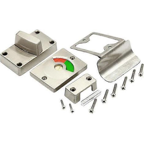 Verrous de porte de toilette ZK - Quincaillerie de porte à sas d'air pour intimité et sécurité (1/5)