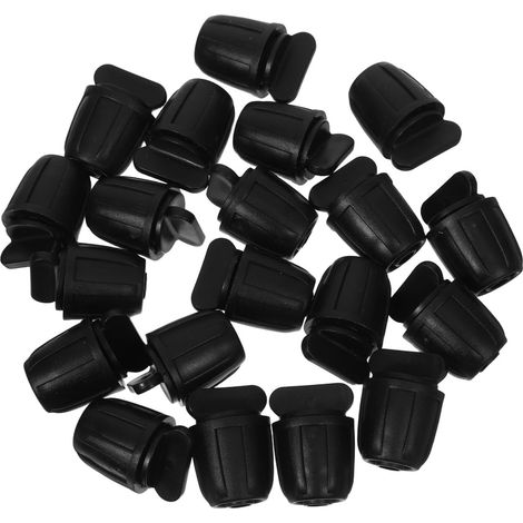 Lot de 20 Bouchons de Verrouillage Noirs pour Tuyaux D'arrosage 8/11 Mm, Bouchons Intérieurs en Pom Solide pour Système D'irrigation de Jardin, Étanchéité Renforcée (1/5)