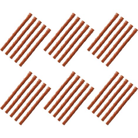 30PCS Meche Pneu Crevaison, Kit Reparation pPneu Voiture, Mèches Réparation Crevaison Voiture Moto Vélo, Bouchons Caoutchouc Résistants (1/5)