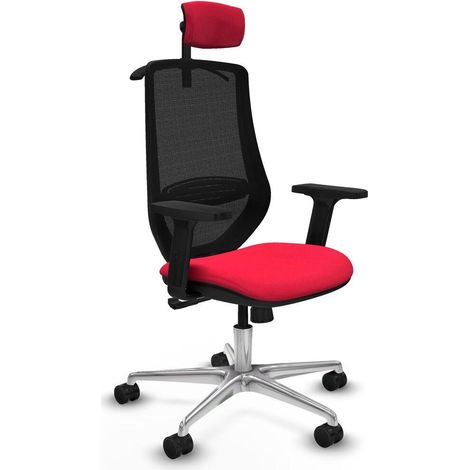 Piqueras y Crespo Mardos Silla de oficina roja ajustable