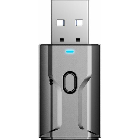 Adaptateur sans fil émetteur-récepteur audio USB 3,5 mm compatible Bluetooth 5.0 (1/4)