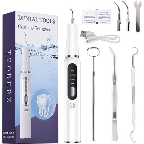 Mei Dental Home Tragbarer elektrischer Ultraschall-Zahnreiniger zur Entfernung von Stein und Zahnstein (1/5)
