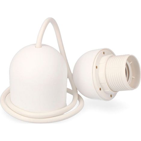 Kit De Suspension Blanc E-27 Longueur 80cm