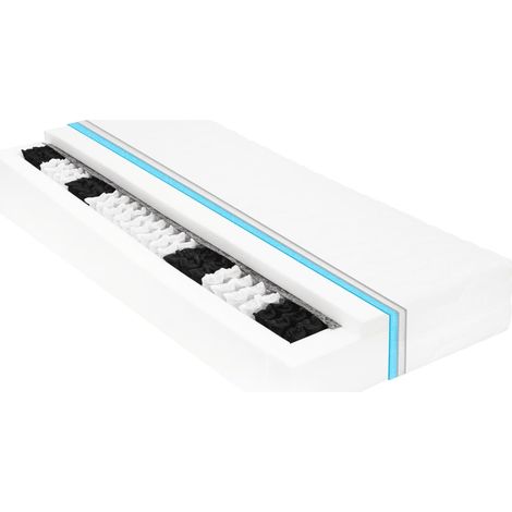 Luxe Matelas de lit pour Adulte et Enfant - 120 x 200 cm 7 zones Ressort ensaché 20 cm H3 BV658503 - BonneVie (1/5)
