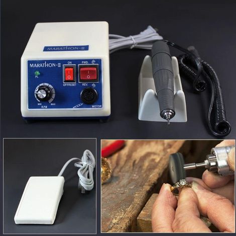 Micromotor de laboratorio N3 Micromotor eléctrico 0-35.000 rpm, Micromotor de pulido y esmerilado Equipo portátil de laboratorio