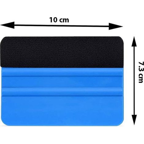 Raclette De Bord Fibre - PP Et Microfibre - Pour Vinyle Automobile Et Films Fenêtres - Lot De 4 (1/5)