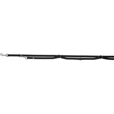 Premium laisse réglable, extra longue XS-S: 3,00 M/15 mm, noir (1/3)