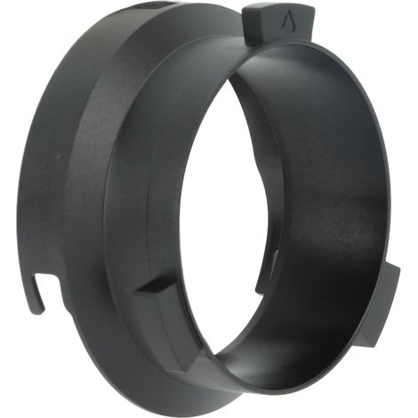 Anneau doseur pour café moulu 51 mm en alliage d'aluminium, entonnoir de dosage mains libres pour machines Delonghi série 9 (9335, 9155, 9355, 9665), noir (1/5)