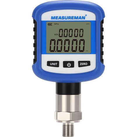 Manomètre numérique Bluetooth, 0-10 bar, raccord 1/4" BSP, précision 0,2% (1/5)