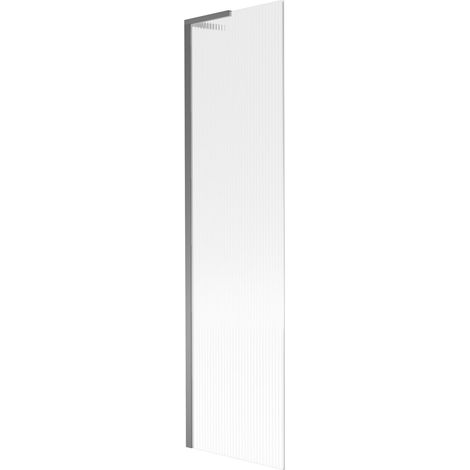 Mexen Next L mampara de baño de 1 hoja 50 x 150 cm, rayas, metalizado gun - 895-050-000-03-09-95 (1/5)
