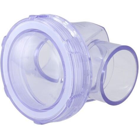 Clapet anti-retour PVC 50mm transparent Modèle A horizontal ou B vertical pour évacuation domestique, installation facile par soudure
