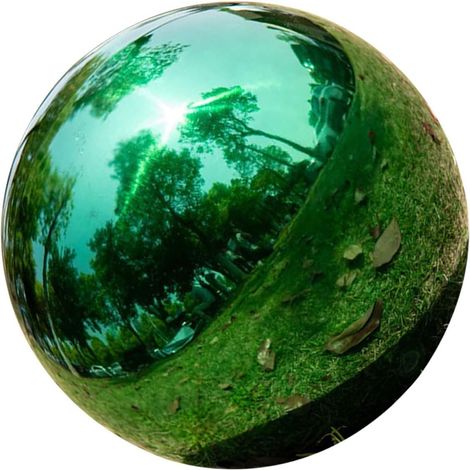 Dekokugeln Garten aus Edelstahl mit reflektierender