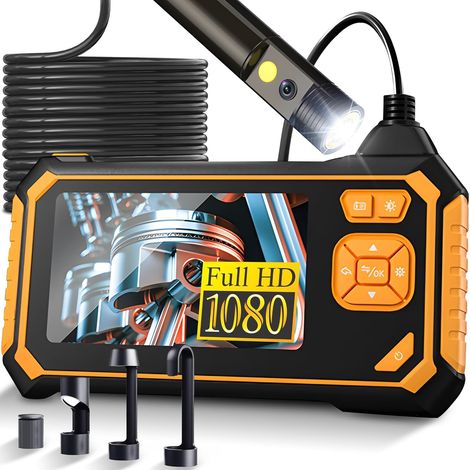 Caméra Endoscope Industrielle étanche IP67, écran HD 4,3 Pouces 5 m, Endoscope Industriel numérique, caméra d'inspection, caméra Endoscope Canal, caméra Tuyau, caméra Serpent (1/5)