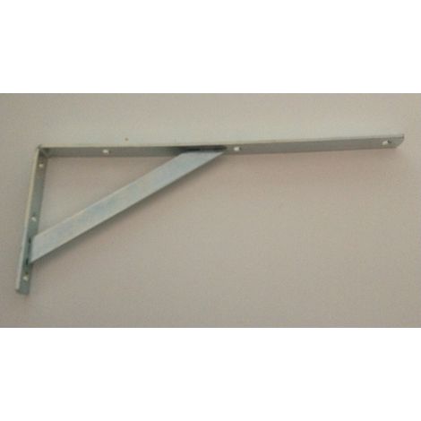 Mensola con Saetta in Acciaio Zinco Cromato misura 25 cm Spessore 3 mm 1 pz (1/2)