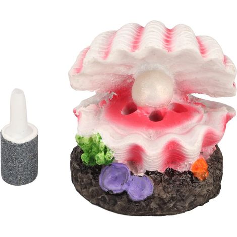 Décoration De Coquille D'aquarium, Simulation De Décoration De Barboteur D'air De Coquille D'aquarium Ornement De Coquille De Réservoir De Poissons De Résine Artificielle Avec des Pierres De Bulle D'a (1/5)