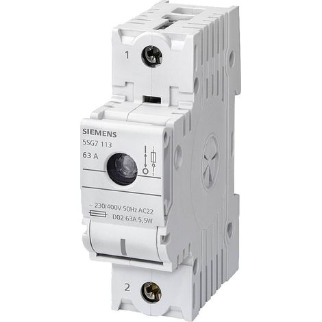 Siemens 5SG7113 Sezionatore Misura fusibile = D02 63 A 230 V 1 pz. (1/3)