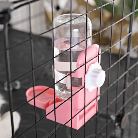 500-ml-Hängewasserflasche für Kaninchen, automatischer Wasserspender für Nagerkäfige, Wandtränke für Kleintiere (1/5)