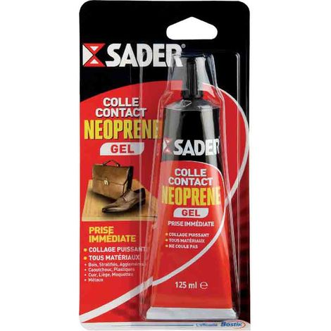Adhesivo de contacto en gel de neopreno, tubo de 125 ml.