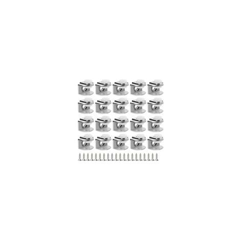 Set di 20 supporti regolabili in lega di zinco per vetro da 5-8 mm (1/5)