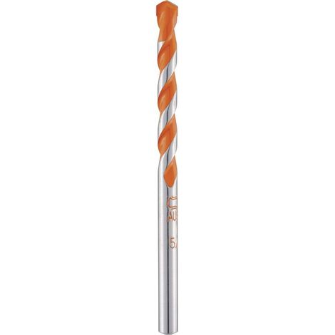 ALPEN HOHLZIEGELBOHRER PROFESSIONNEL EN MÉTAL DUR POUR TUILES, QUEUE CYLINDRIQUE, 5 MM, DIAMÈTRE : 85 MM L1, L2 35200500100 39 (1/2)