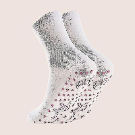 Lot de 3 paires de chaussettes amincissantes et chauffantes en tourmaline blanche, idéales pour l'hiver. (1/5)