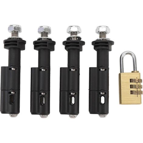 Lot de 4 goupilles de fixation pour verrou à code, compatibles avec les plaques de désensablage MaxTrax MKII LITE Mini Safe Antivol. (1/5)