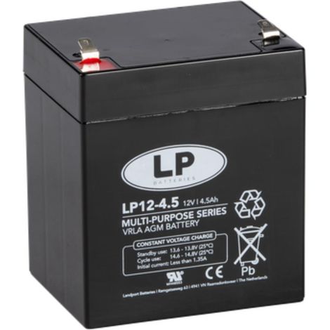 Landport LP12-4.5 T1 12V 4,5Ah AGM Bleiakku 4,8 mm Faston